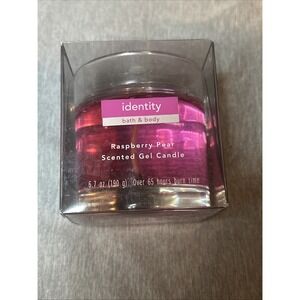 Bath & Body Naturals Raspberry Pear Scented Gel Candle - 65+ Hours Burn Time